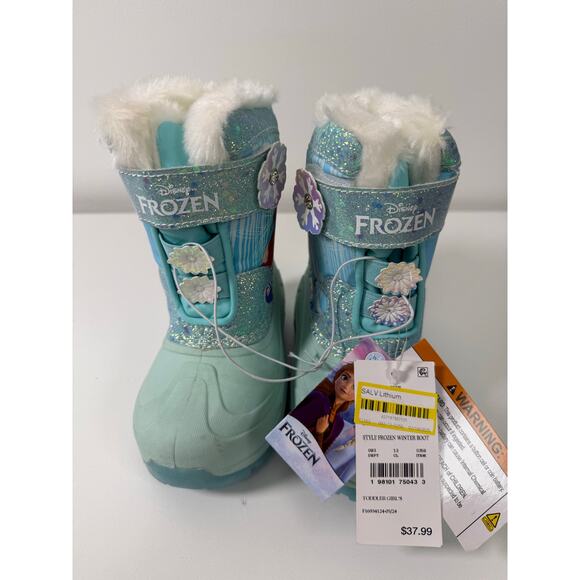 Disney Toddler Frozen Light Up Waterproof Winter Boots - Picture 1 of 7